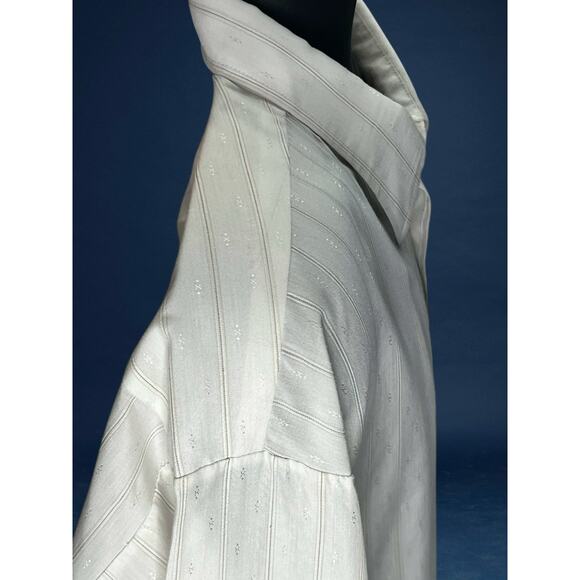 Vintage Golden V Big 3XL Button Down Long Sleeve White Dress Shirt - USA Made - Picture 8 of 12